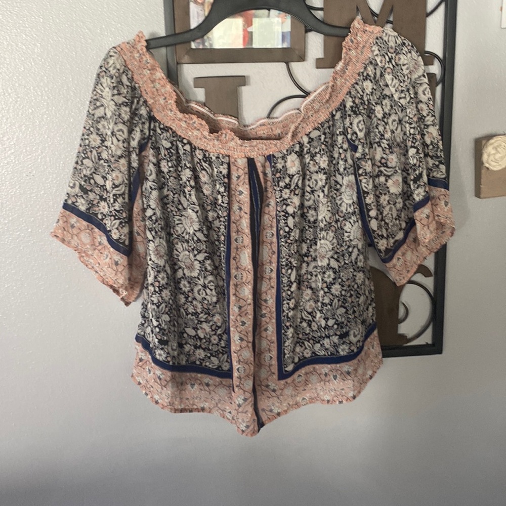 Floral off the shoulder top